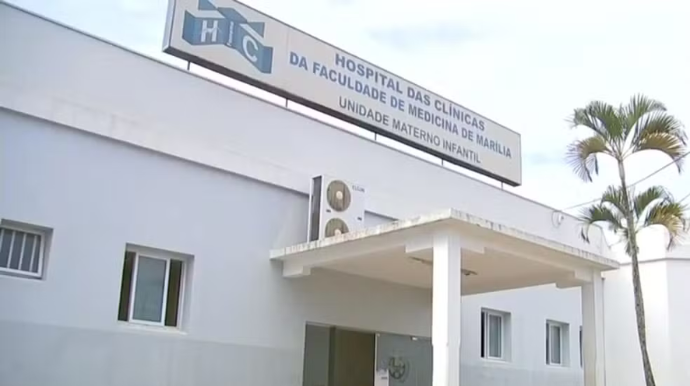 Crianças foram levadas para o Hospital Materno Infantil de Marília — Foto: Reprodução/TV TEM/ Arquivo