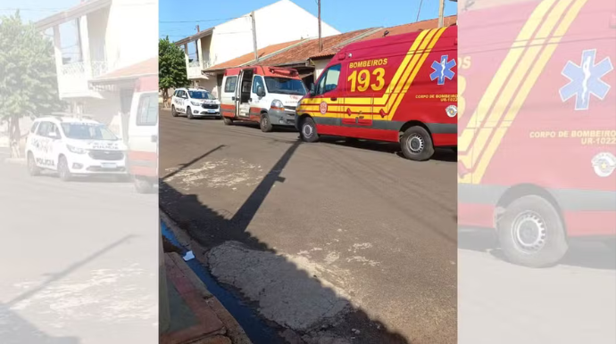 Homem foi preso após atropelar a própria mãe enquanto colocava carro na garagem — Foto: Plantão de Notícia/Reprodução