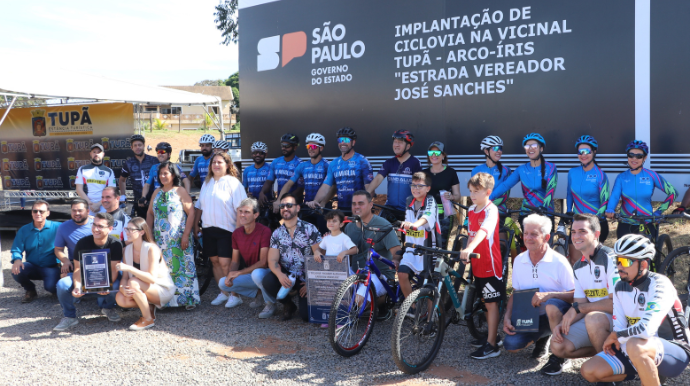 Ciclovia inaugurada recebe nome de “Ricardo Michelon” (Foto/Prefeitura de Tupã)